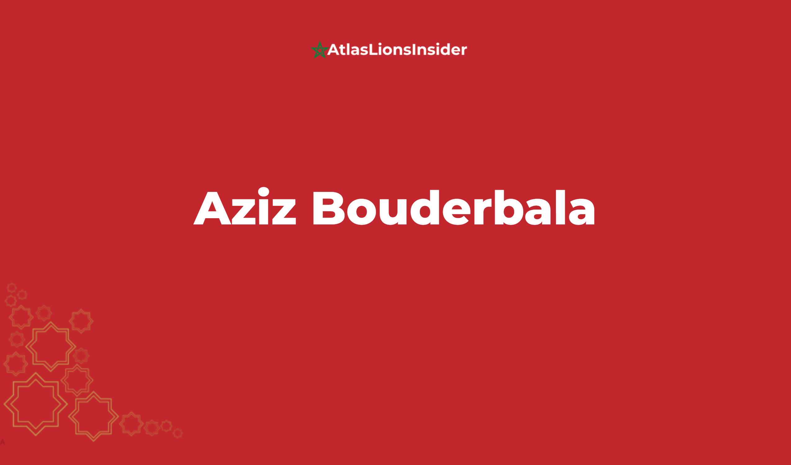 Aziz Bouderbala