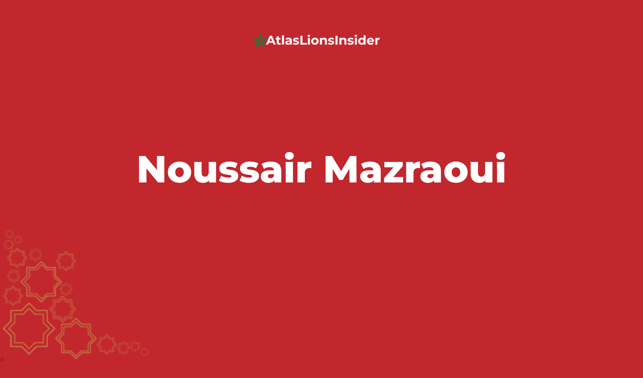Noussair Mazraoui