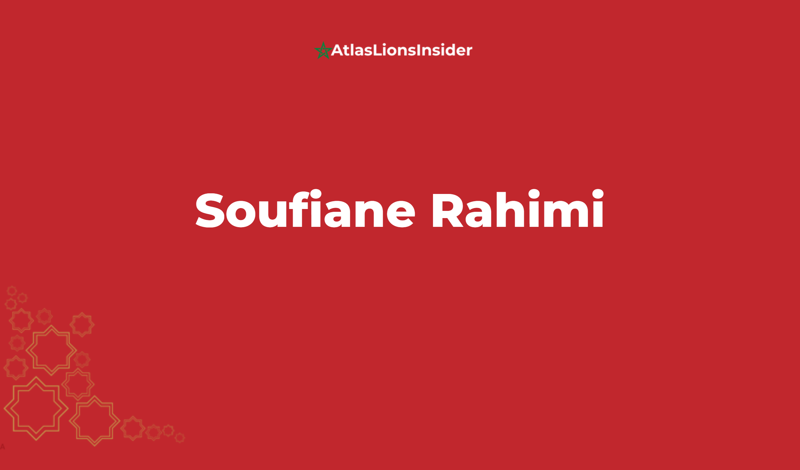 Soufiane Rahimi