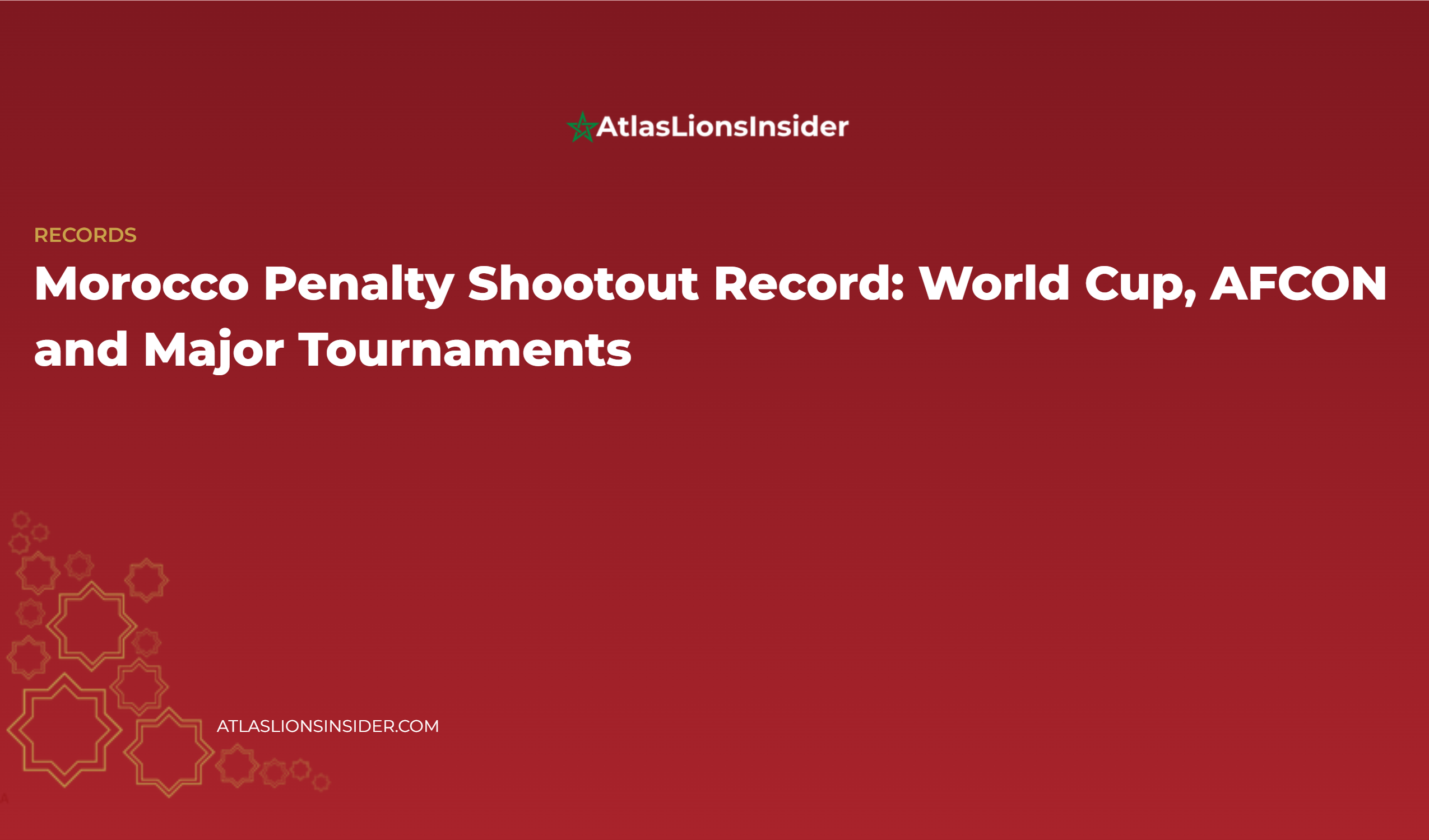 Morocco Penalty Shootout Record: World Cup, Afcon And Major Tournaments
