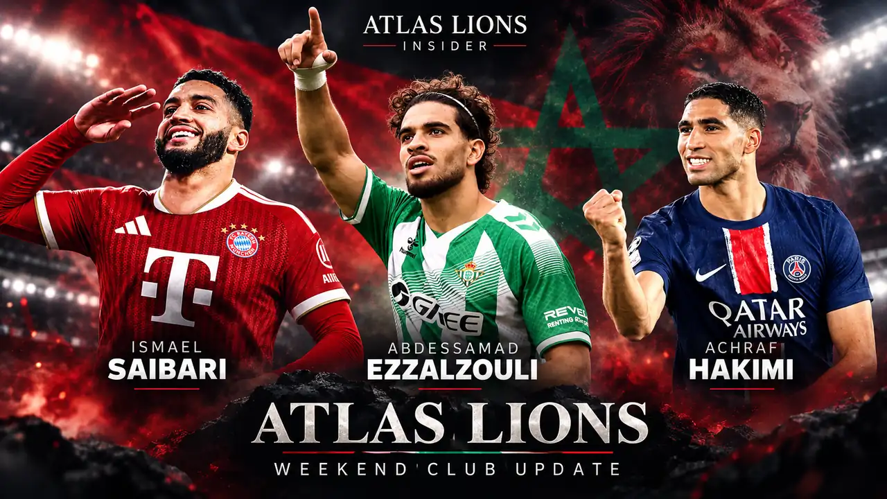 Ismael Saibari, Abdessamad Ezzalzouli and Achraf Hakimi featured in Atlas Lions Insider's weekend club football roundup